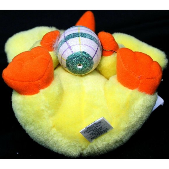 Dept 56 Hug-A-buddies Waddles Yellow Duck Plush Ceramic Face Easter Spring Egg - Picture 8 of 10